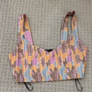 Forever 21 Multicolor Ribbed Top & pants set